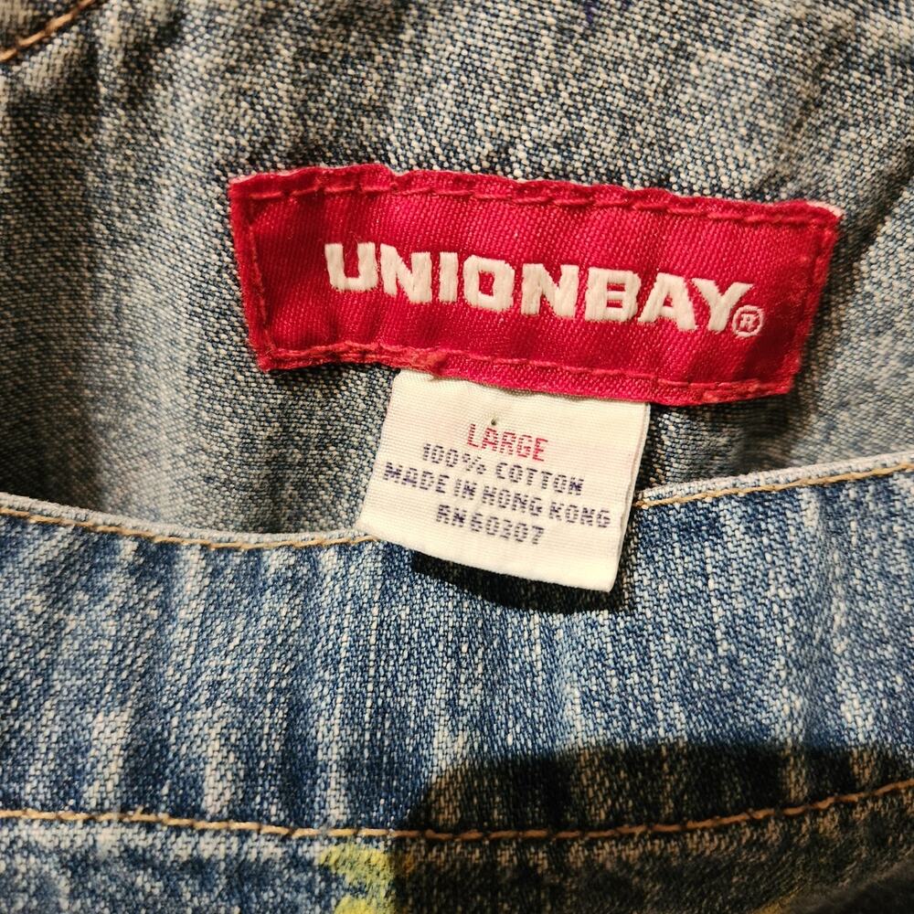 Men's DIY Child's Play 2 Chucky Good Guy Costume Overalls Union Bay Sz Large - Picture 5 of 8